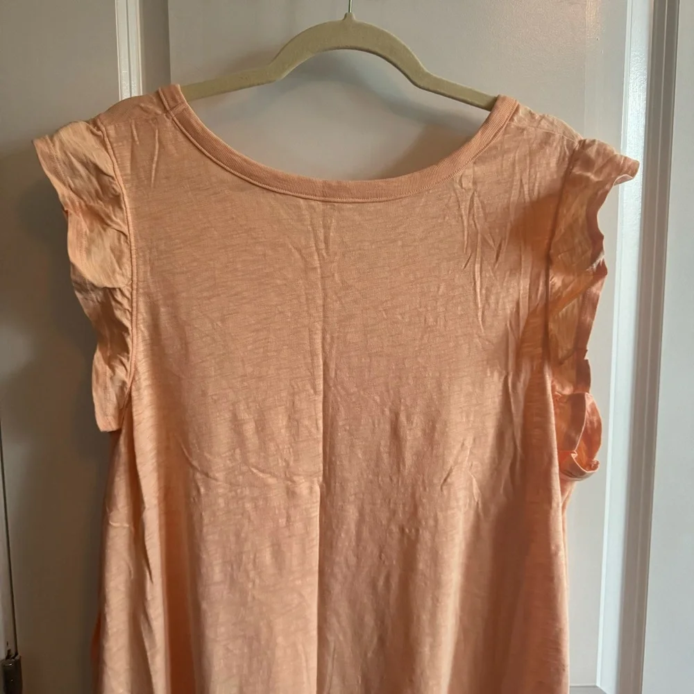 Universal Thread | Women's Cotton Ruffle Tank Dress Coral Size 2X - Picture 6 of 12